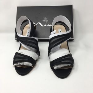 NINA Women Vitalia Dress Sandal _Strappy, Black 9M